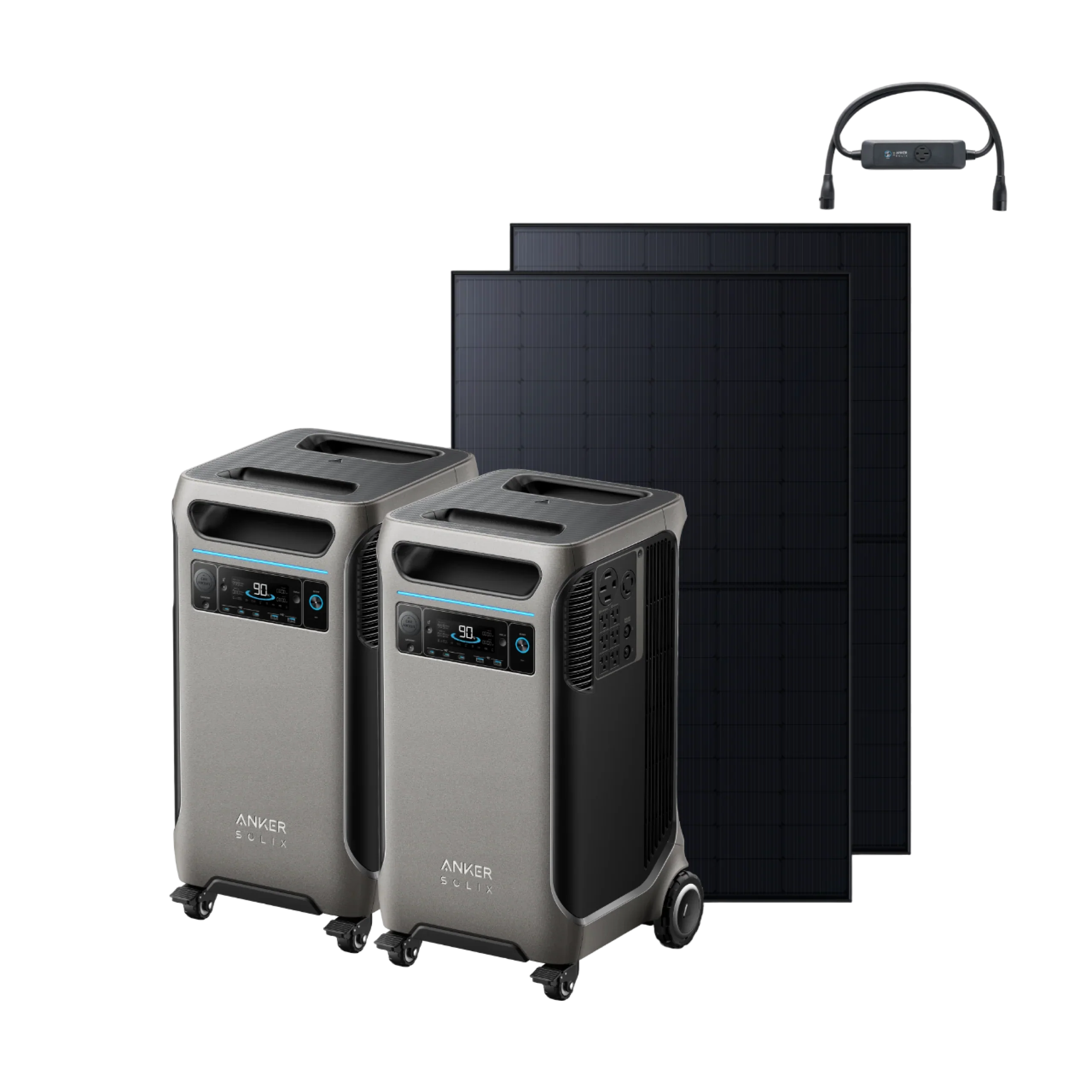 2 x Anker SOLIX F3800 + Double Power Hub + 4 x 405W Rigid Solar Panels