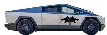 Cyberbeast Logo Door Decals For The 2023-2024 Tesla Cybertruck (x2) - 0