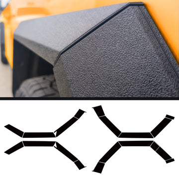 Tesla Cybertruck Fender Flares DIY Vinyl Fascia Overlay Film Protection Kit - Bed Liner Spray Look | TOProtect