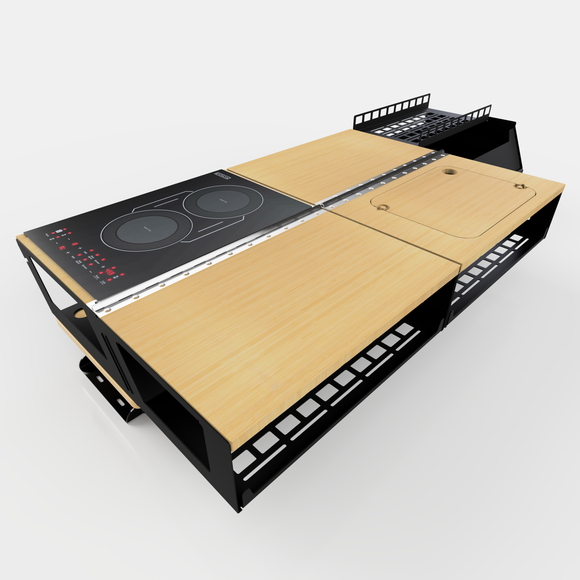 Thunderbolt Supply - Overland Kitchen with Gear Sled for Rivian R1T