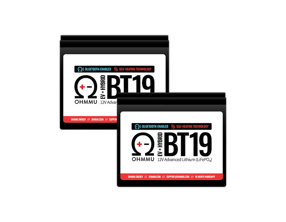 OHMMU 12V Lithium Battery (w/ Bluetooth) for Rivian R1T & R1S (1-pack or 2-pack)