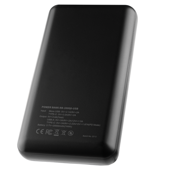 Additional/Replacement Zen Blanket & Eclipse Hammock Battery, 20000 mAh