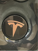 Wheel Cap Logo Decals For Tesla (x4)-5