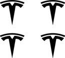 Wheel Cap Logo Decals For Tesla (x4)-2