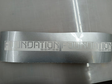 Buy silver-metallic "Foundation Series" Side Decals For The 2023-2024 Tesla Cybertruck (x2)