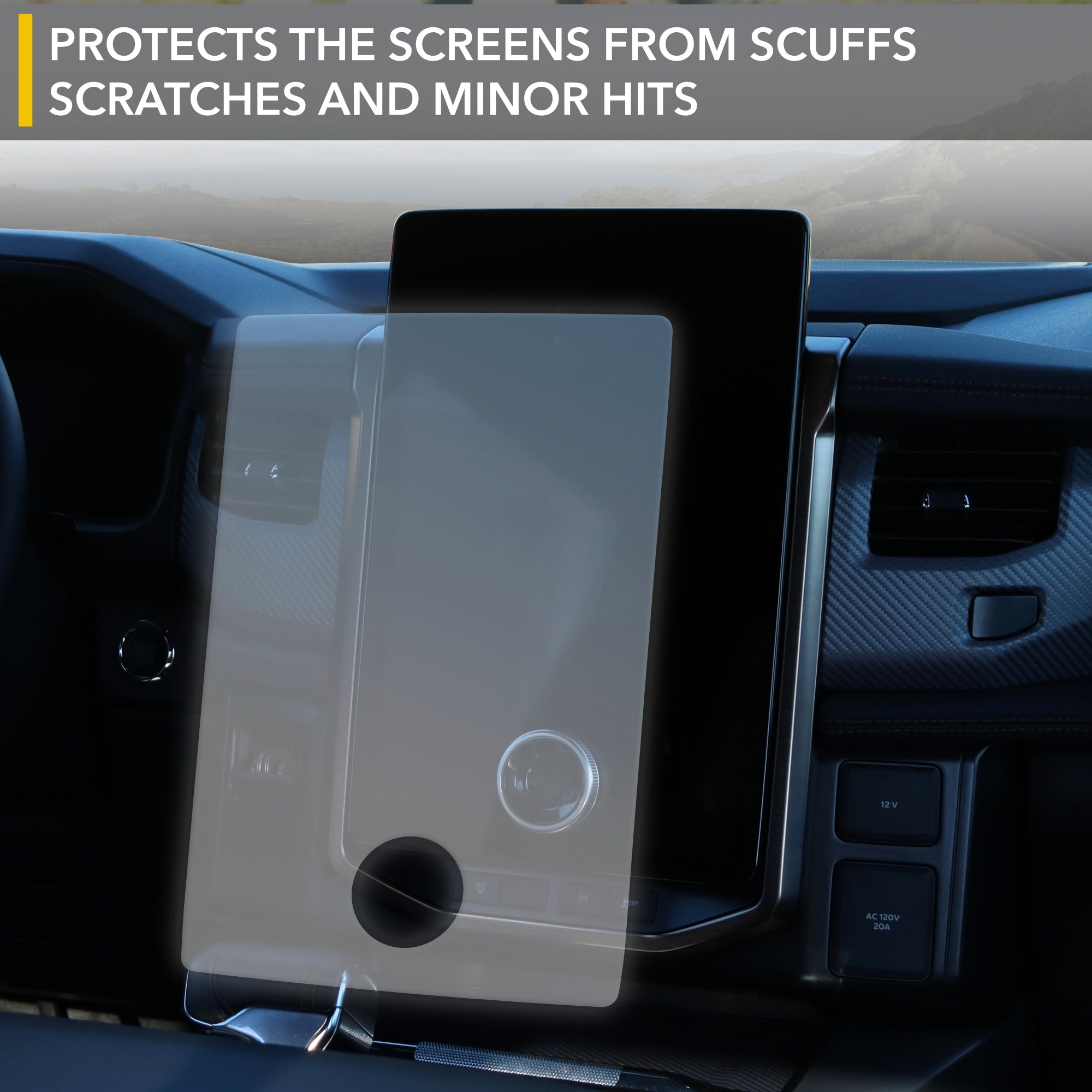 Screen Protector for Ford F-150 Lightning (Lariat & Platinum) and Mustang Mach-E (9H Hardness PET) - 0