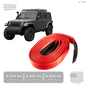 2" Flat Tow Strap "Viper" [WLL 4960/6200/12400 lbs]
