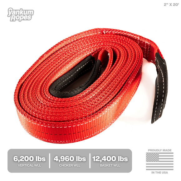 2" Flat Tow Strap "Viper" [WLL 4960/6200/12400 lbs]