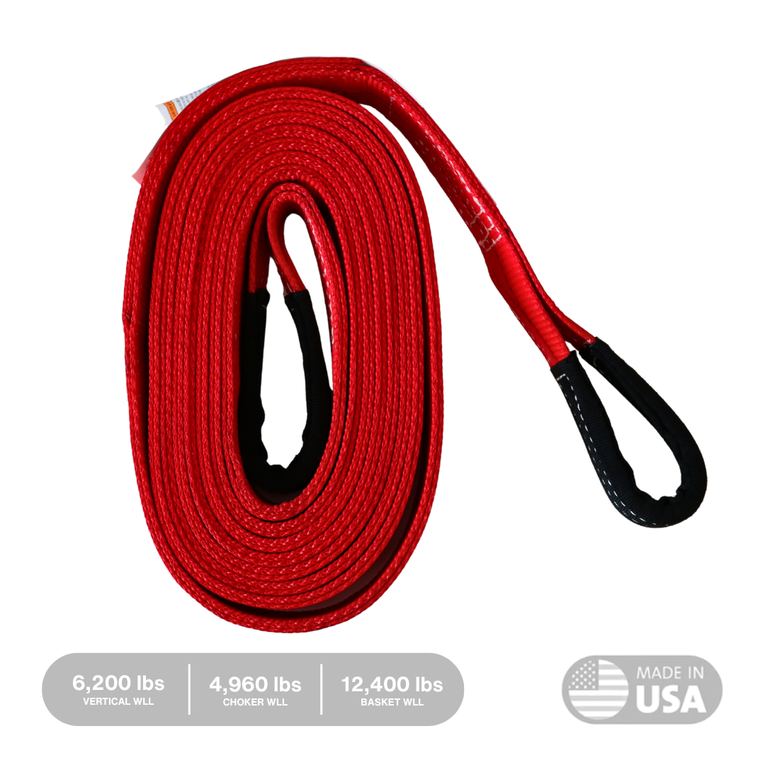 2" Flat Tow Strap "Viper" [WLL 4960/6200/12400 lbs]