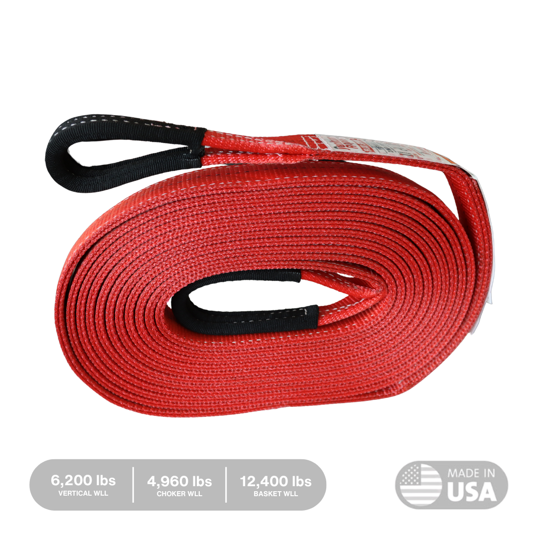 2" Flat Tow Strap "Viper" [WLL 4960/6200/12400 lbs]