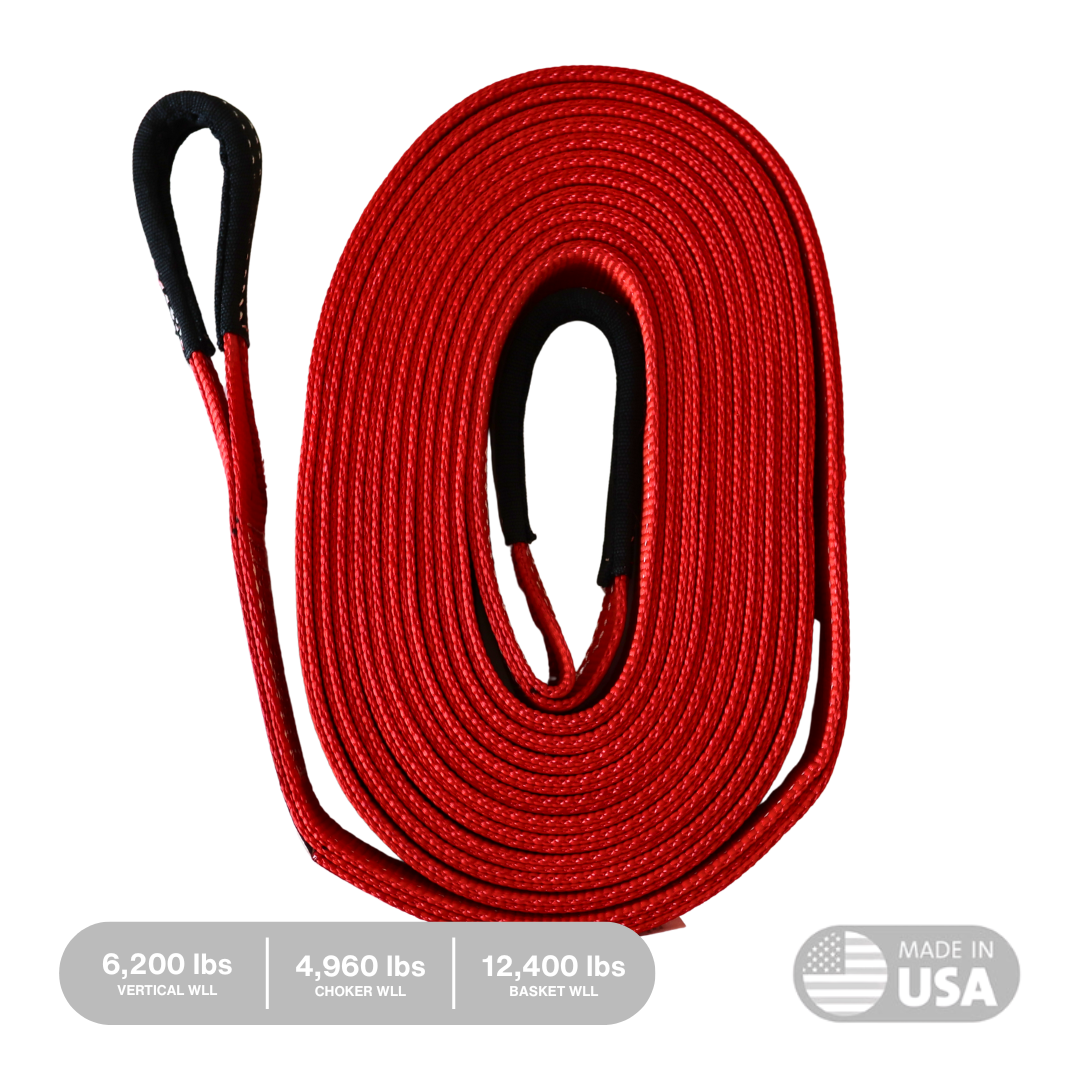 2" Flat Tow Strap "Viper" [WLL 4960/6200/12400 lbs] - 0