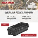 Yakima EXO GearLocker 10 Cu Ft Vehicle Roof Rack Cargo Box for EXO SwingBase-4