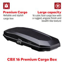 Yakima CBX 16 Roof Top Cargo Rugged Carrier Box, Fits StreamLine Crossbar, Black-2