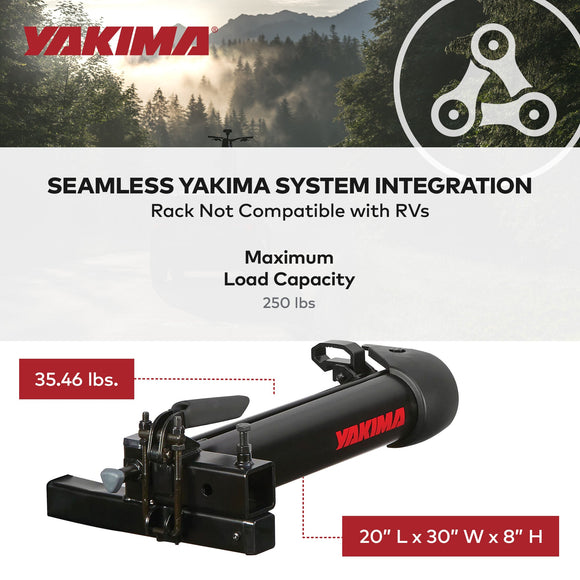 Yakima BackSwing Hitch Rack Swing Away Adapter, Compatible w/HoldUp EVO, Black