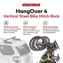 Yakima HangOver 4 Adjustable Vertical Steel Mountain Bike Hitch Rack for 4 Bikes-2