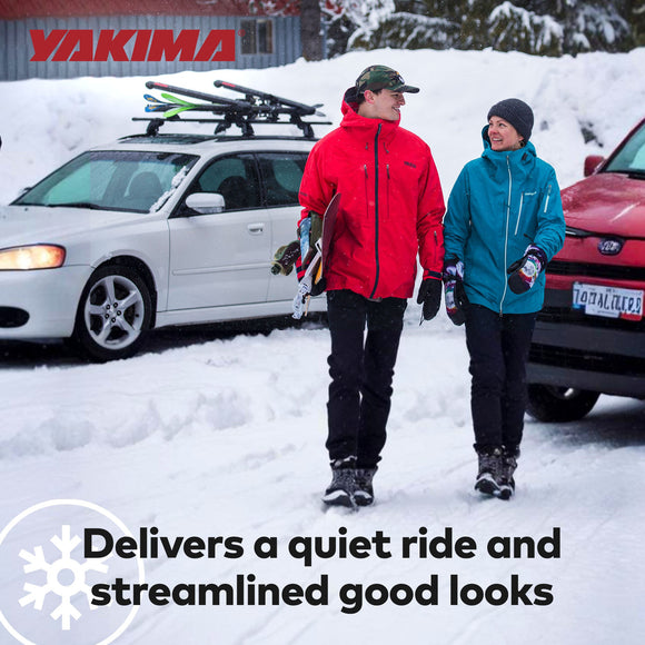 YAKIMA FatCat EVO 6 Skis or 4 Snowboards Mount Roof Rack, Fits T-Slot Crossbars