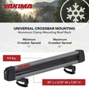 Yakima FreshTrack 6 Universal Car Roof Top Mount Ski and Snowboard Rack, Black-2