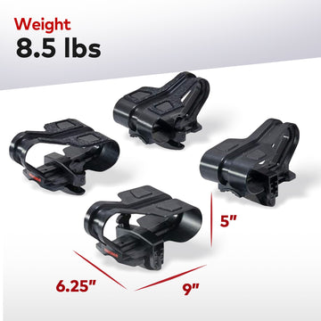 YAKIMA BigCatch Kayak Fishing Boat Saddles for Roof Racks and Trailers, Black - 0