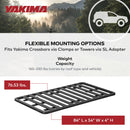 YAKIMA 84 by 54 Inch LockNLoad 3 Bar System Heavy Duty Roof Rack Platform, Black-5