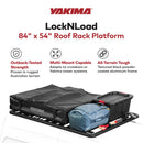 YAKIMA 84 by 54 Inch LockNLoad 3 Bar System Heavy Duty Roof Rack Platform, Black-3