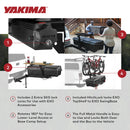 Yakima EXO TopShelf Second Level Hitch Base Rack Storage System with 2 SKS Locks-3