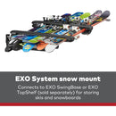 Yakima EXO SnowBank 5 Ski or 4 Snowboard Universal Mount Travel Roof Rack, Black-4