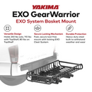 Yakima EXO GearWarrior Sturdy Heavy Duty Alloy Steel Cargo Basket Mount, Black-2