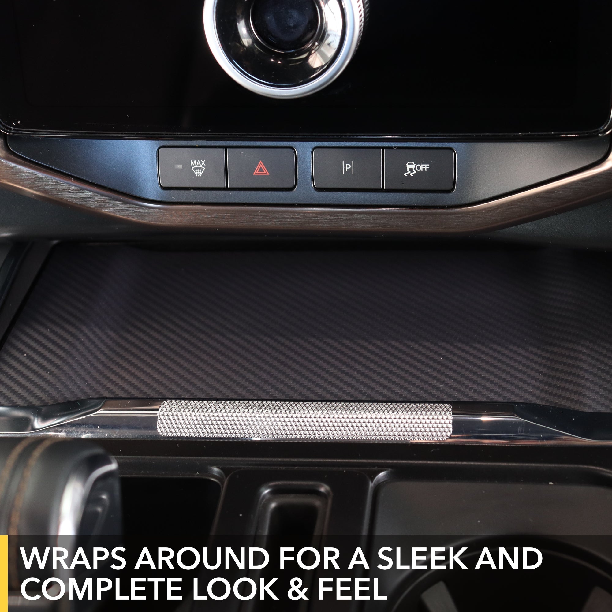 Interior Wrap for Ford F-150 Lightning - includes Dash, Door Trims and Phone Charger Lid-3