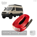 3" Flat Tow Strap "Copperhead" [WLL 7440/9300/18600 lbs]-1