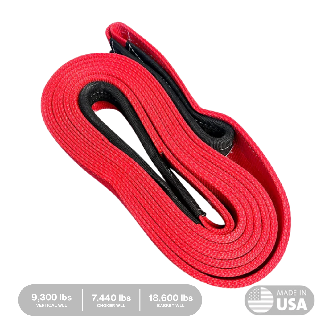 3" Flat Tow Strap "Copperhead" [WLL 7440/9300/18600 lbs]