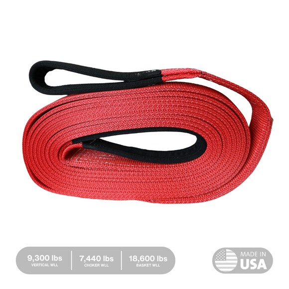3" Flat Tow Strap "Copperhead" [WLL 7440/9300/18600 lbs]
