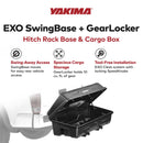 Yakima EXO SwingBase Hitch Base Rack & EXO GearLocker Vehicle Rooftop Cargo Box-3
