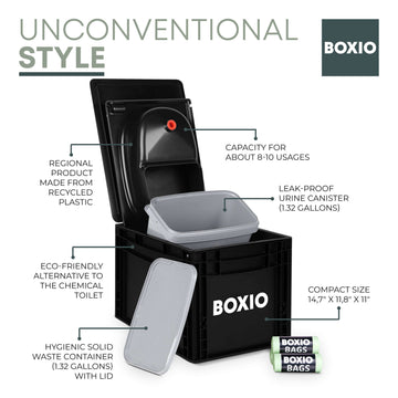 Composting Toilet Starter Kit | BOXIO - TOILET MAX+ - 0