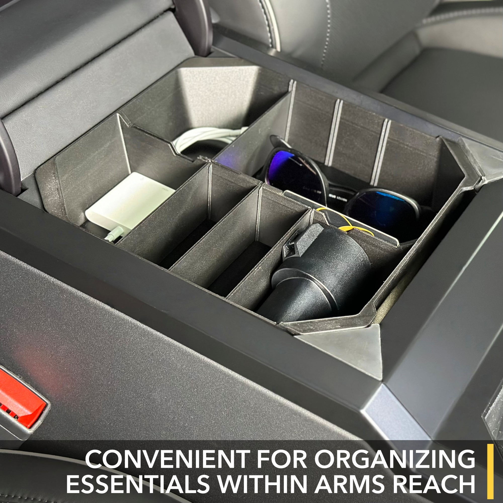 Armrest Organizer for Tesla Cybertruck - Center Console Storage Insert