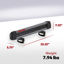 Yakima FreshTrack 4 Universal Car Roof Top Mount Ski and Snowboard Rack, Black-2