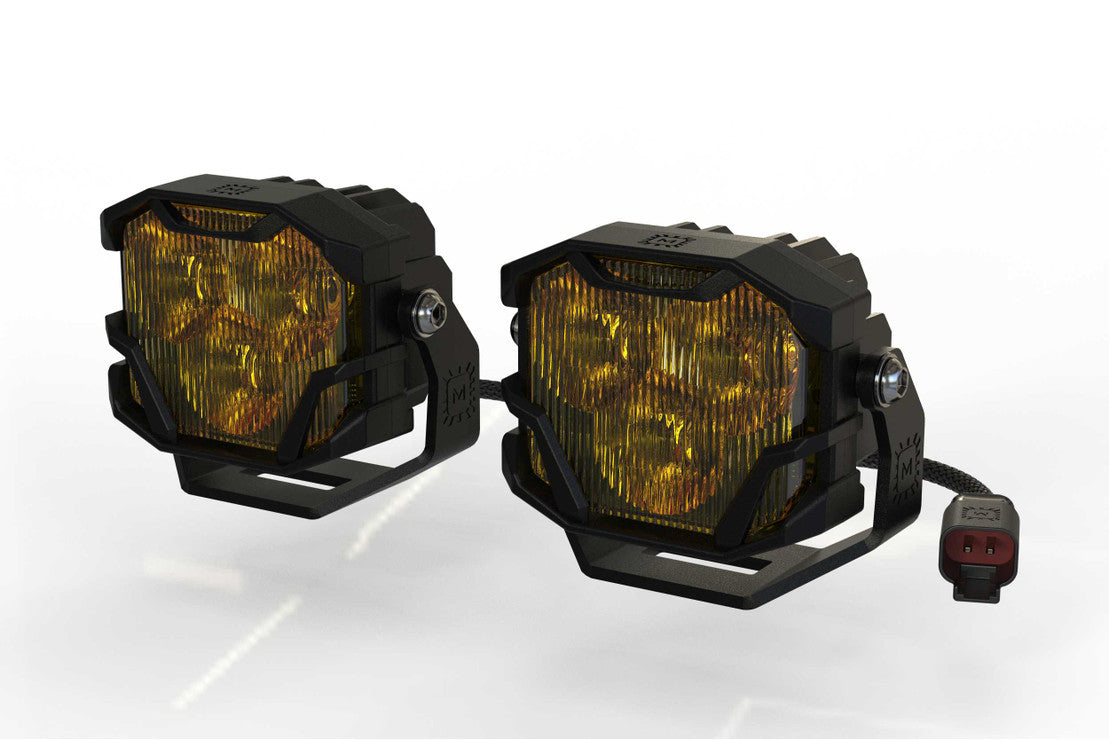 Morimoto 4Banger LED Pods: NCS Wide Beam (Pair) - 0