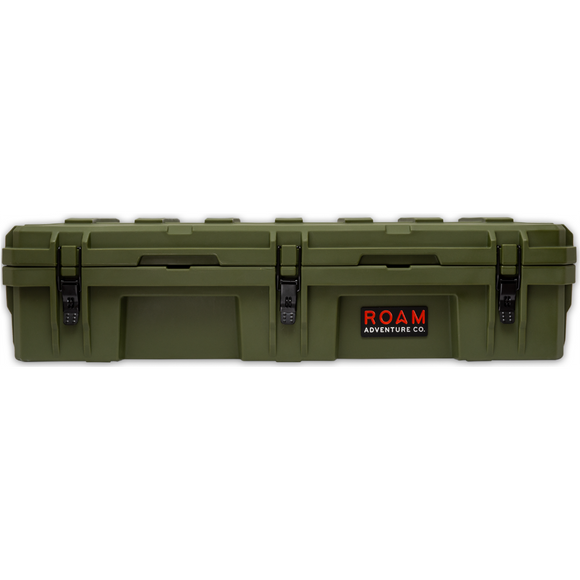 ROAM 95L Rugged Case — large low-profile durable storage box in OD Green color