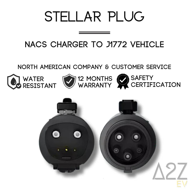 A2Z EV - NACS To J1772 | Up to 80A | 20kW