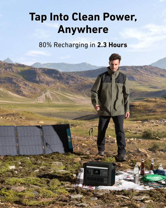 Anker SOLIX C800X Solar Generator + 200W Solar Panel