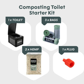 Composting Toilet Starter Kit | BOXIO - TOILET PLUS - 0