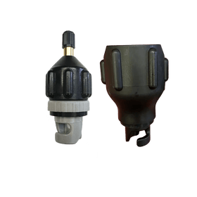 Air-Compressor Valve Adaptor with Pressure Gauge - 0