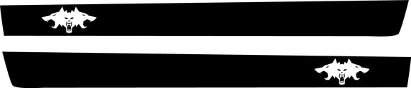 Cyberbeast Rocker Stripe Decals For The 2023-2024 Tesla Cybertruck (x2)
