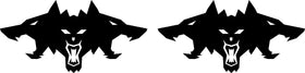 Cyberbeast Logo Door Decals For The 2023-2024 Tesla Cybertruck (x2)
