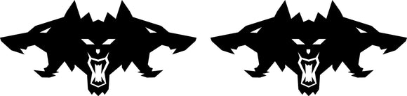 Cyberbeast Logo Door Decals For The 2023-2024 Tesla Cybertruck (x2)