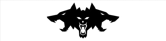 Cyberbeast Logo Tailgate Decals For The 2023-2024 Tesla Cybertruck