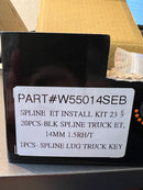 Open Box – West Coast Wheel Accessories W55014SEB Spline ET Lug Nut Kit (14x1.5, 5-Lug, Black)-3