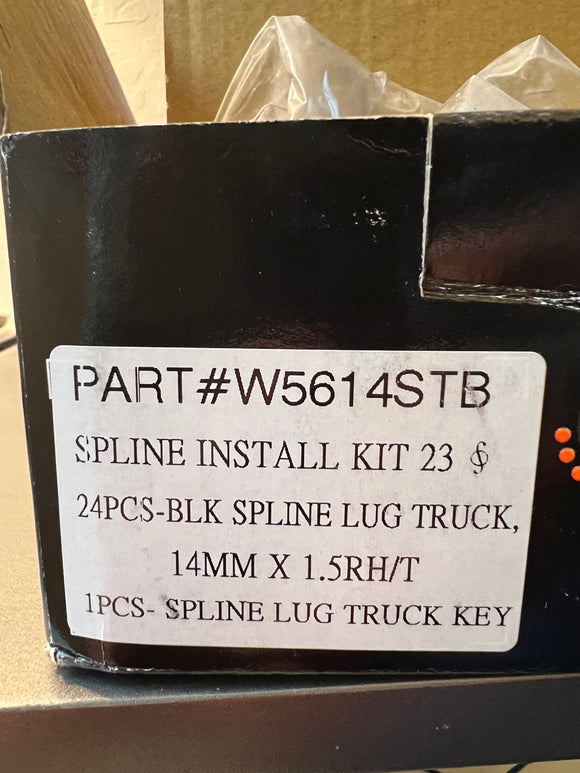 Open Box – West Coast Wheel Accessories W5614STB Spline Lug Nut Kit (14x1.5, 6-Lug, Black)