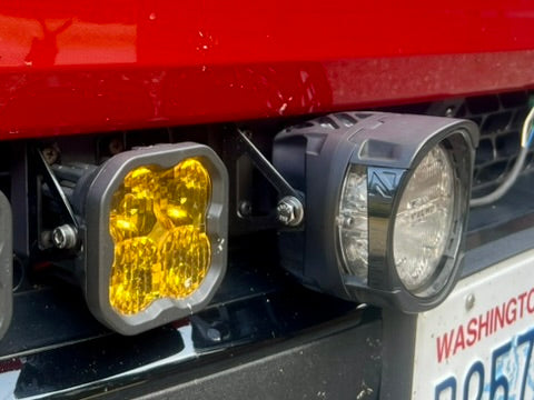 R1 Grill Mount Brackets for NACHO Quatro Lights - 0