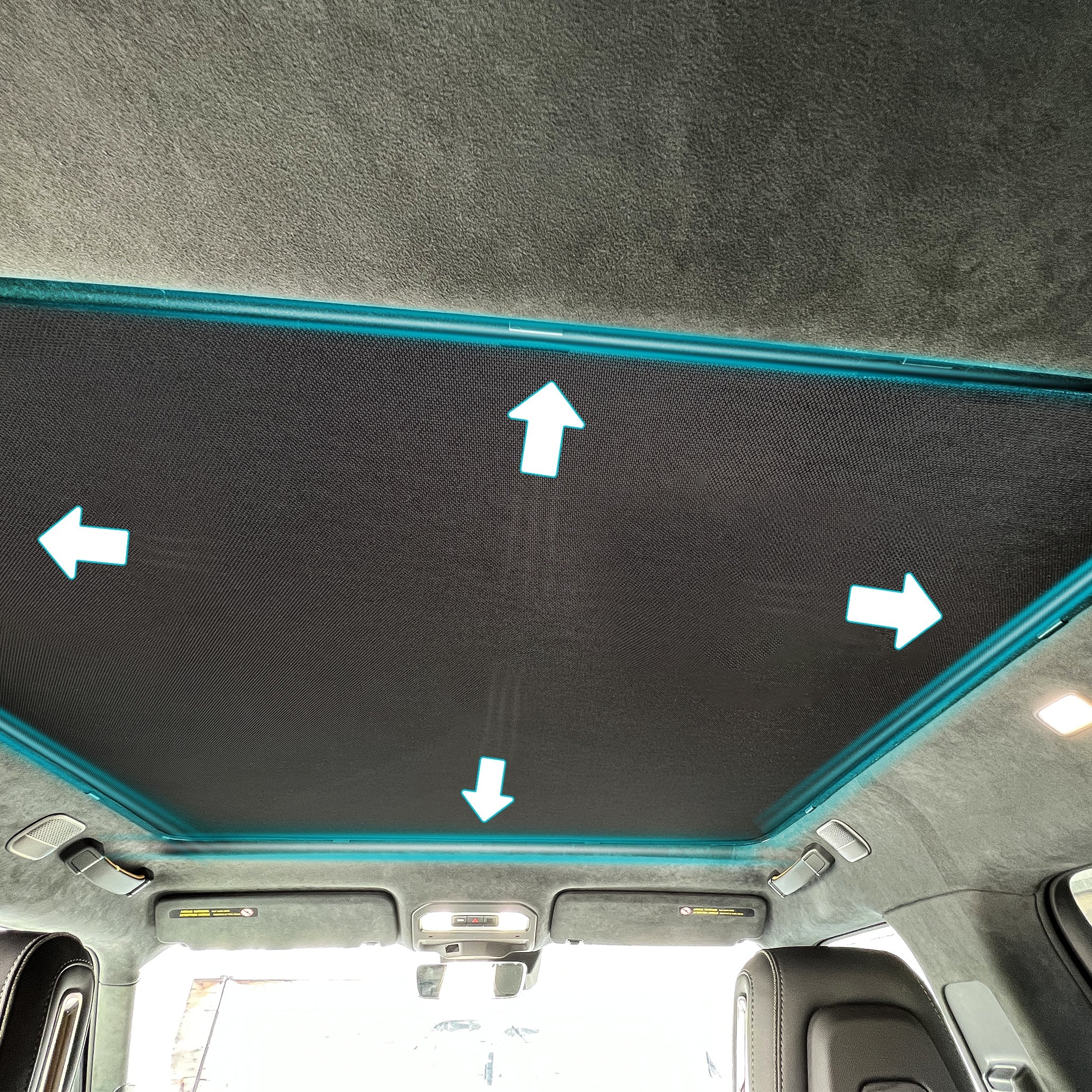 Rivian R1S Panoramic Roof Shade (Front and/or Rear)