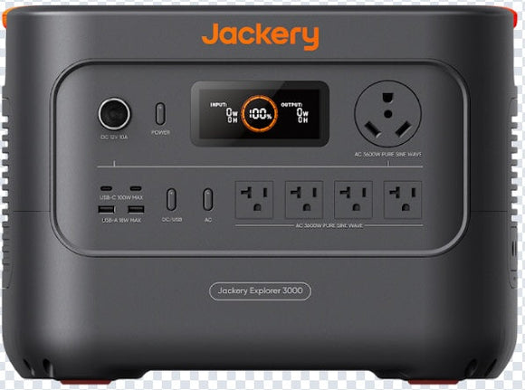 Jackery Explorer 3000 V2 Portable Power Station + 2*SolarSaga 200 (New)